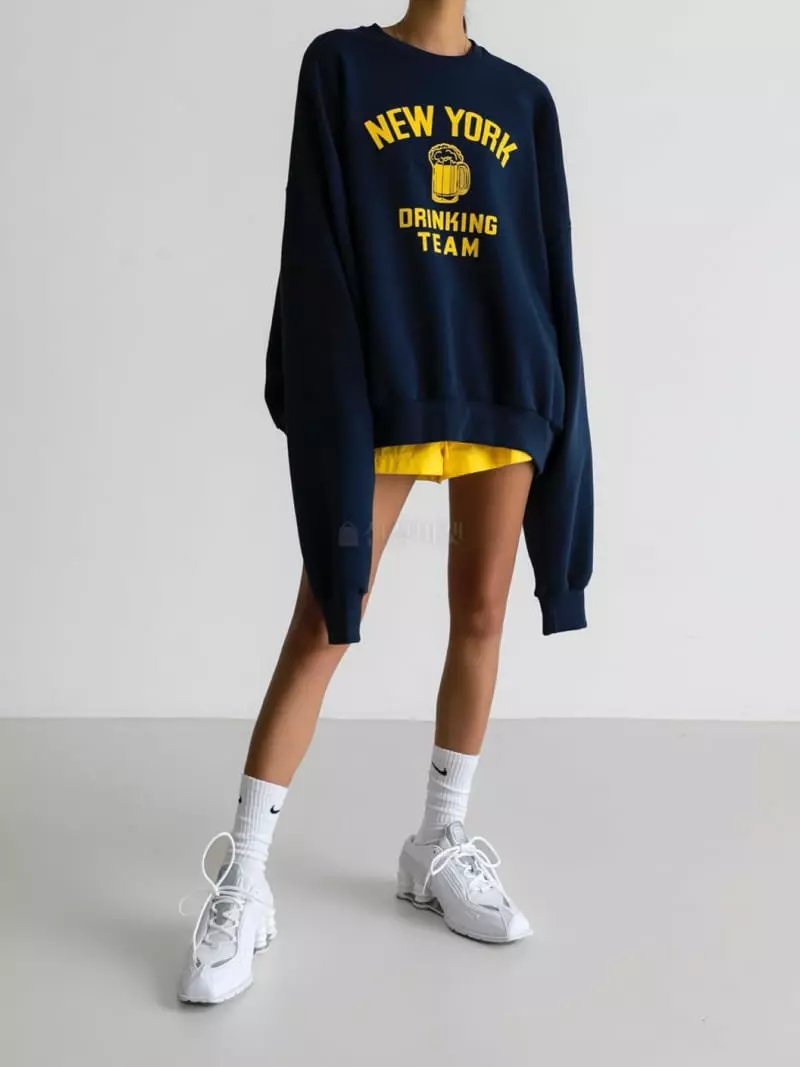 Paper Moon - Korean Women Fashion - #womensfashion - NEW YORK DRINGKING TEAM Tee - 5