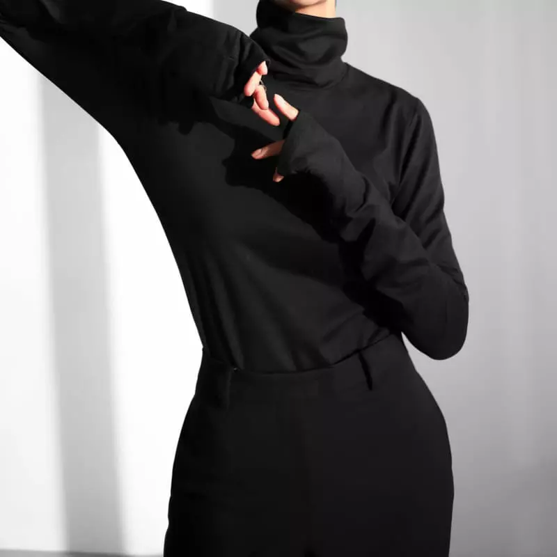 Paper Moon - Korean Women Fashion - #womensfashion - Warm Turtleneck Tee - 10