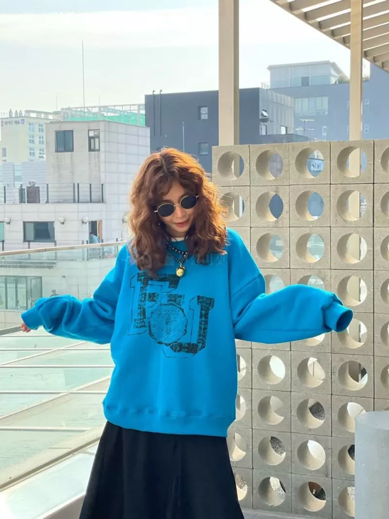 Paris Match - Korean Women Fashion - #momslook - F You Sweatshirt