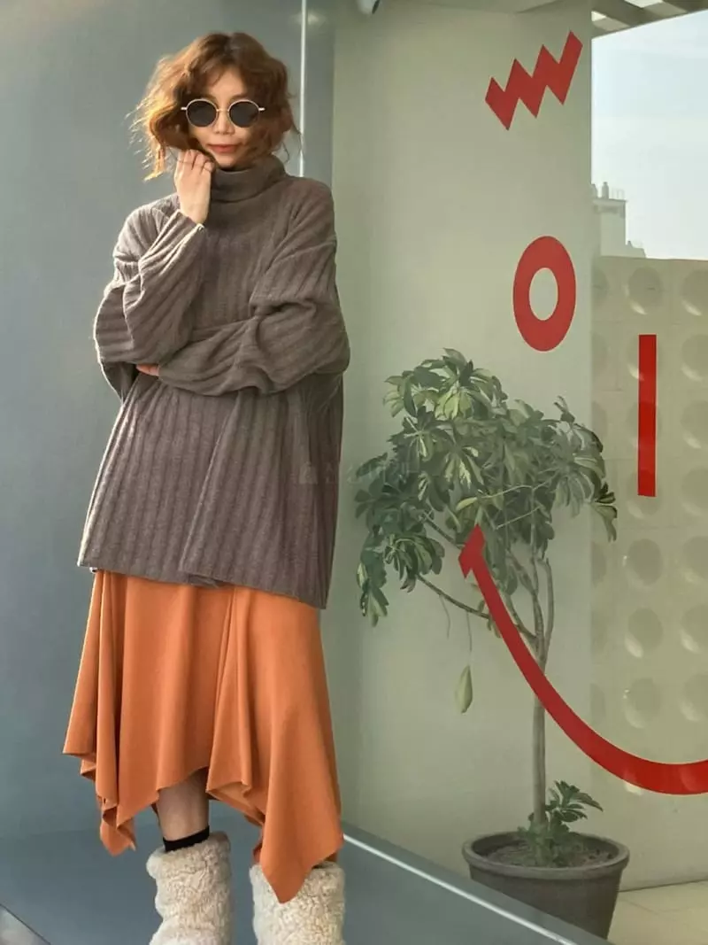 Paris Match - Korean Women Fashion - #momslook - Peace Skirt - 2