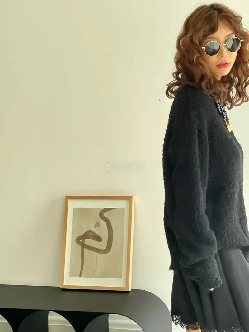 Paris Match - Korean Women Fashion - #womensfashion - Scal Knit Tee - 11