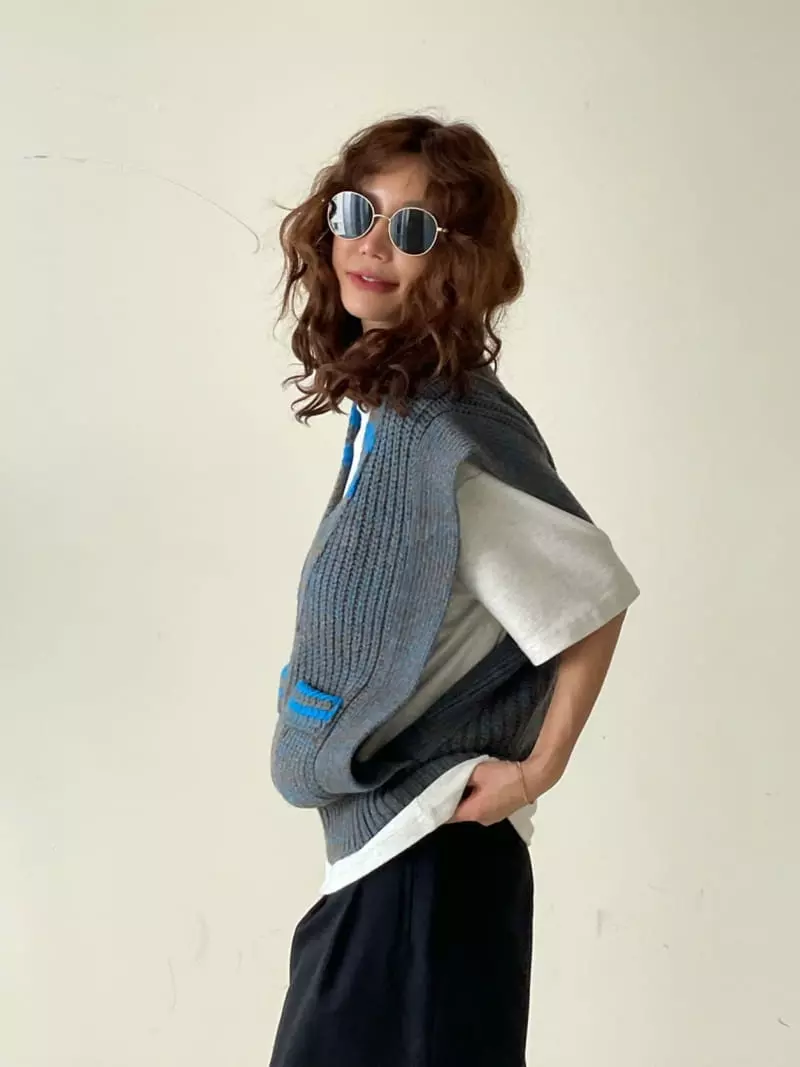 Paris Match - Korean Women Fashion - #womensfashion - Marca Knit Vest - 11