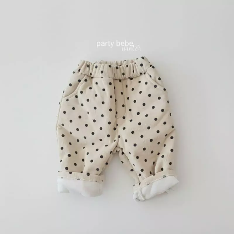 Party Kids - Korean Baby Fashion - #babyboutiqueclothing - Creamy Pabts - 10