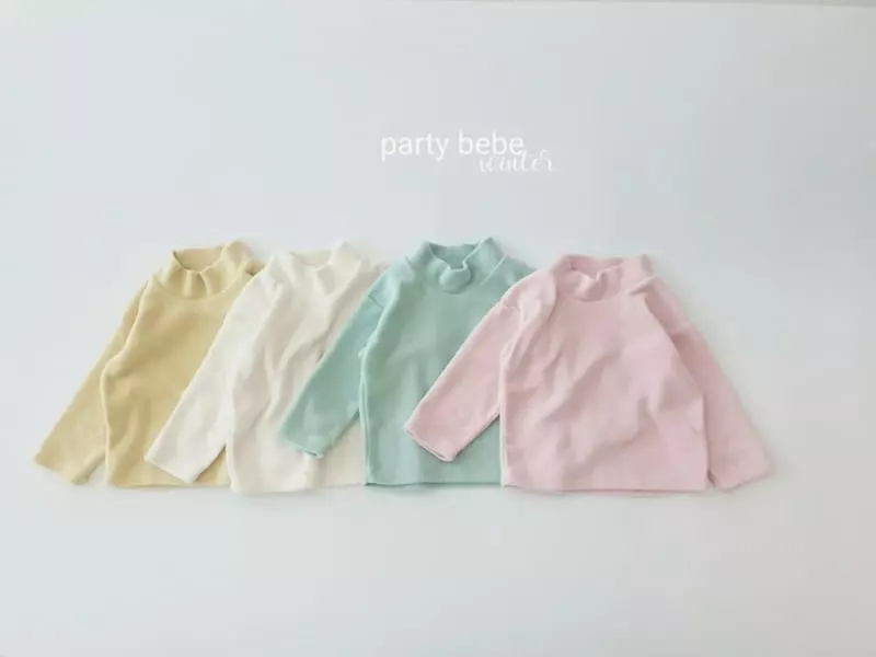 Party Kids - Korean Baby Fashion - #babyclothing - Fleece Turtleneck  - 8
