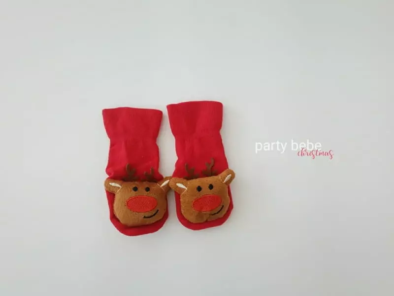 Party Kids - Korean Baby Fashion - #babyfashion - Chiristmas Socls