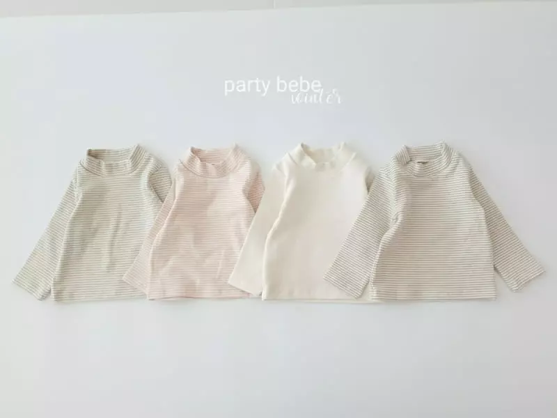 Party Kids - Korean Baby Fashion - #babyfashion - Bebe half Turtleneck  - 5