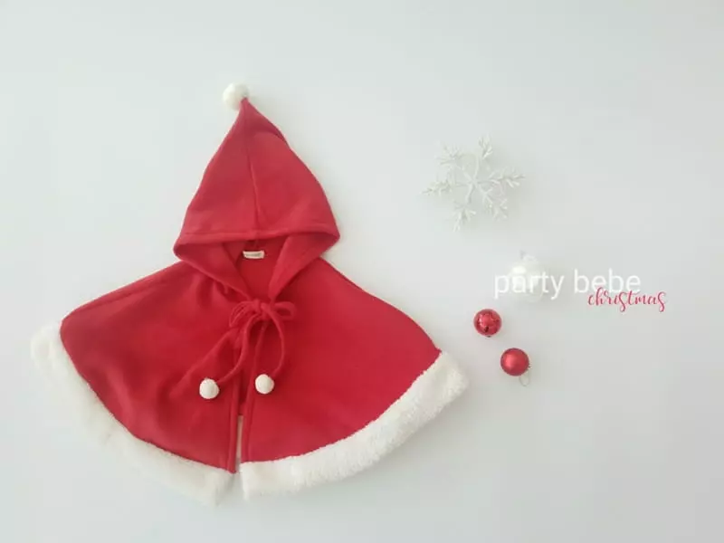Party Kids - Korean Baby Fashion - #babylifestyle - Chirstmas Cape - 2