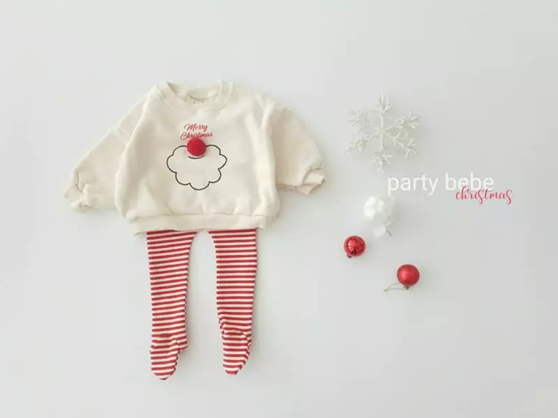 Party Kids - Korean Baby Fashion - #babyoutfit - Santa Sweatsihrt - 5