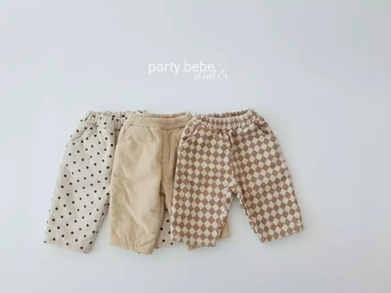 Party Kids - Korean Baby Fashion - #babyoutfit - Creamy Pabts - 4