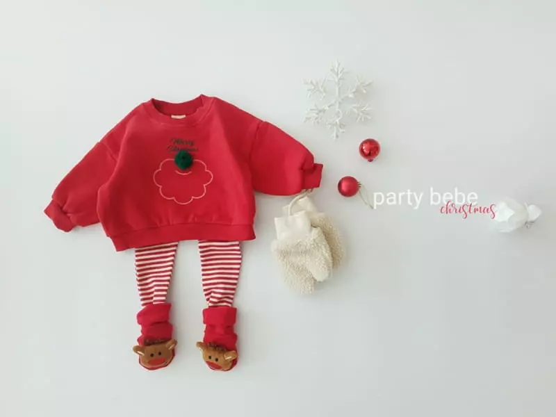 Party Kids - Korean Baby Fashion - #babywear - Santa Sweatsihrt - 6