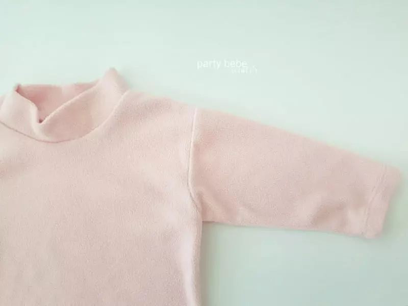 Party Kids - Korean Baby Fashion - #babywear - Fleece Turtleneck  - 2