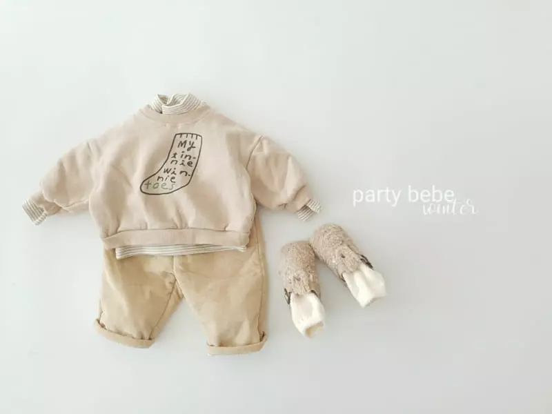 Party Kids - Korean Baby Fashion - #onlinebabyboutique - Creamy Pabts - 6