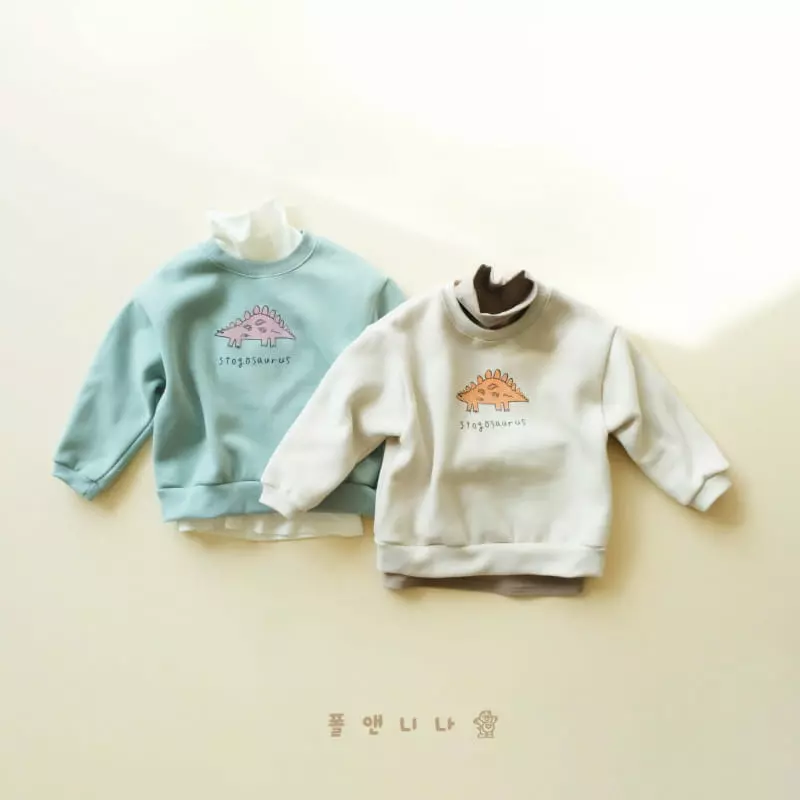 Paul & Nina - Korean Children Fashion - #Kfashion4kids - Stegosaurus Sweatshirt
