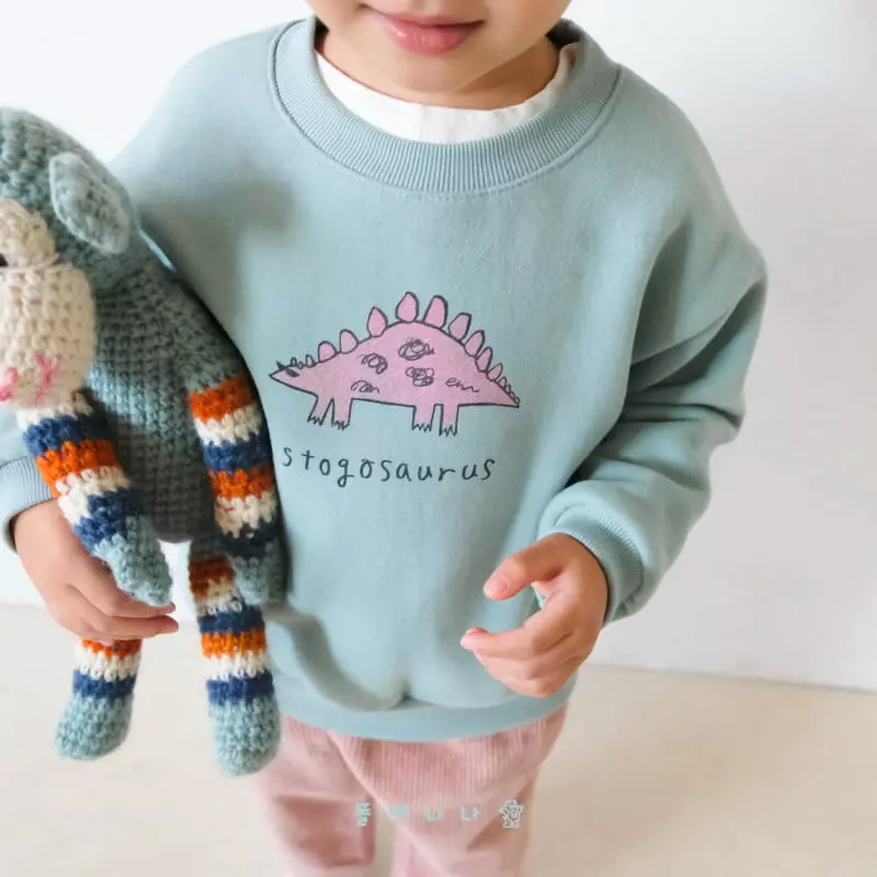 Paul & Nina - Korean Children Fashion - #childofig - Stegosaurus Sweatshirt - 7