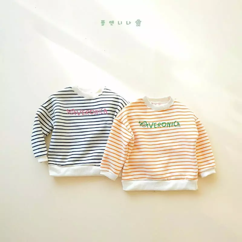 Paul & Nina - Korean Children Fashion - #childofig - Beronica Stripes Sweatshirt