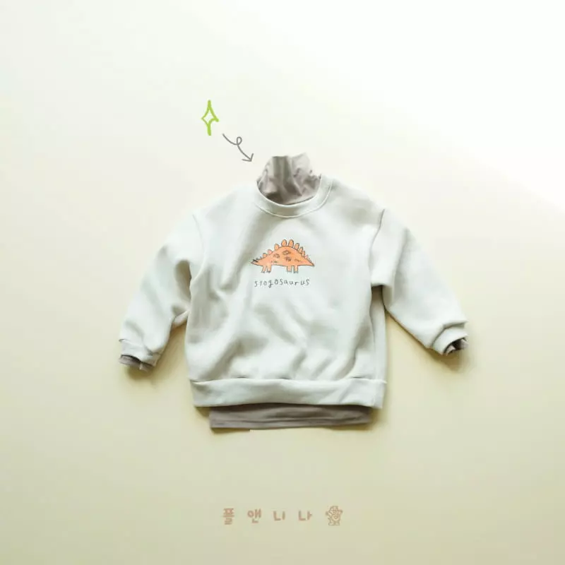 Paul & Nina - Korean Children Fashion - #childrensboutique - Stegosaurus Sweatshirt - 8
