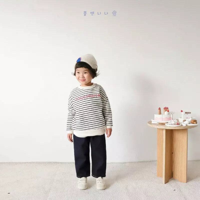 Paul & Nina - Korean Children Fashion - #discoveringself - Beronica Stripes Sweatshirt - 5
