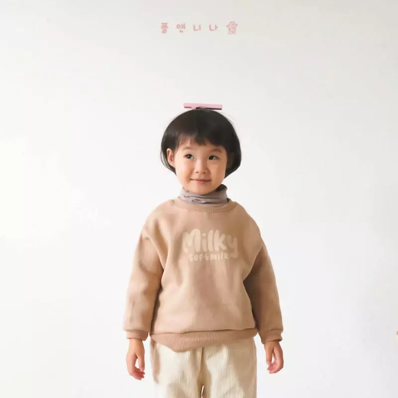 Paul & Nina - Korean Children Fashion - #kidsshorts - Milk Sweatshirt - 11