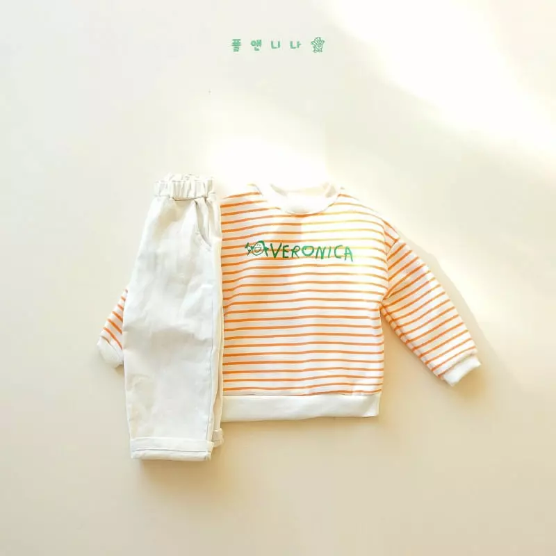 Paul & Nina - Korean Children Fashion - #kidzfashiontrend - Beronica Stripes Sweatshirt - 9