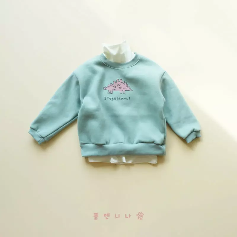 Paul & Nina - Korean Children Fashion - #littlefashionista - Stegosaurus Sweatshirt - 2