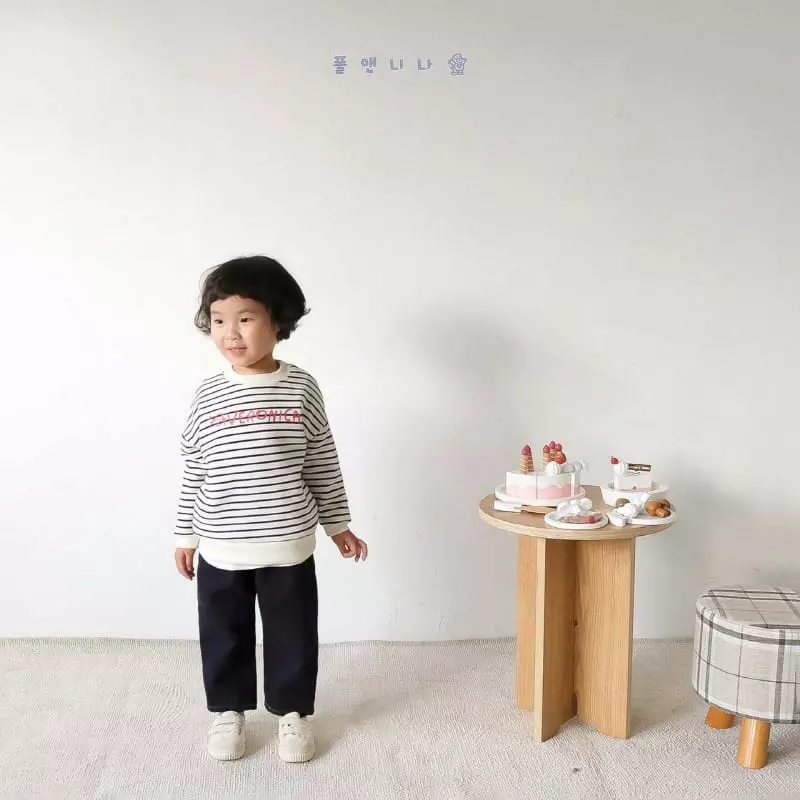 Paul & Nina - Korean Children Fashion - #littlefashionista - Beronica Stripes Sweatshirt - 11