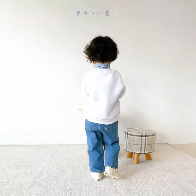 Paul & Nina - Korean Children Fashion - #littlefashionista - Fleece Straight Jeans - 7