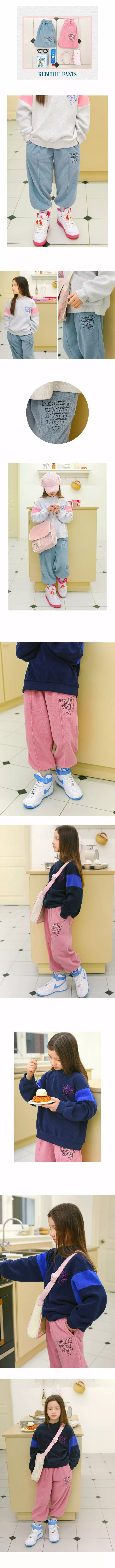 Peach-Cream - Korean Junior Fashion - #childrensboutique - Reverable Pants - 2