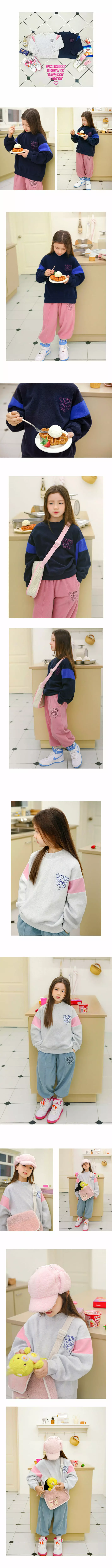 Peach-Cream - Korean Junior Fashion - #minifashionista - Hinnon Sweatshirt - 2
