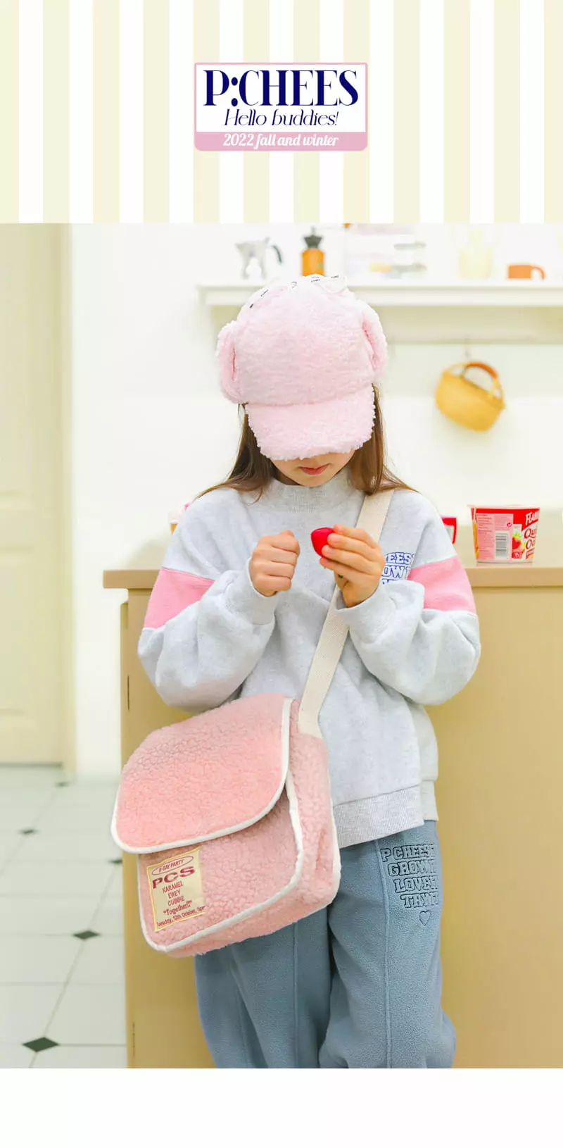 Peach-Cream - Korean Junior Fashion - #stylishchildhood - Lovin Bag
