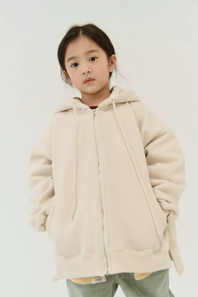 Peanut - Korean Children Fashion - #childrensboutique - Peanut Hoody Zip-up with Mom - 2