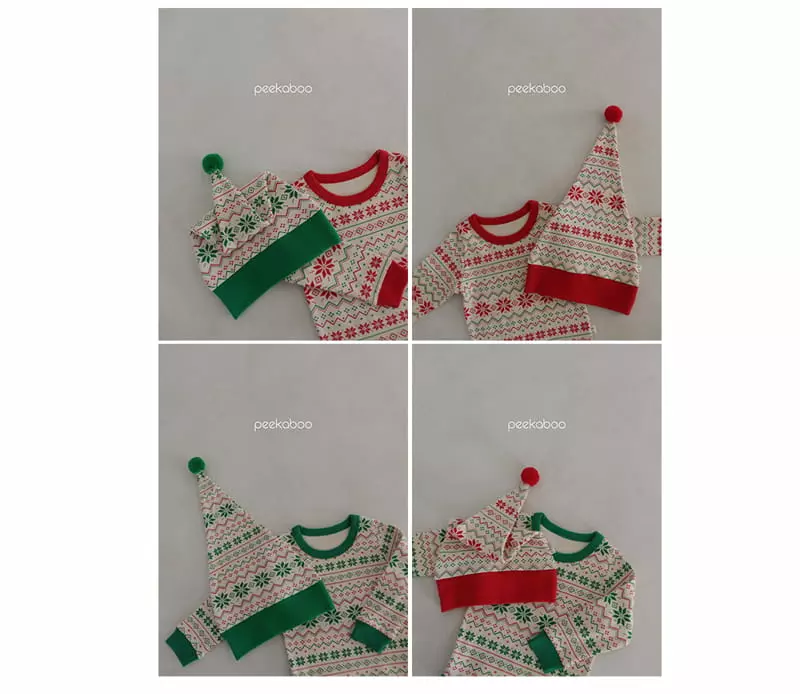 Peekaboo - Korean Baby Fashion - #babyclothing - Merry Bodysuit Set - 6