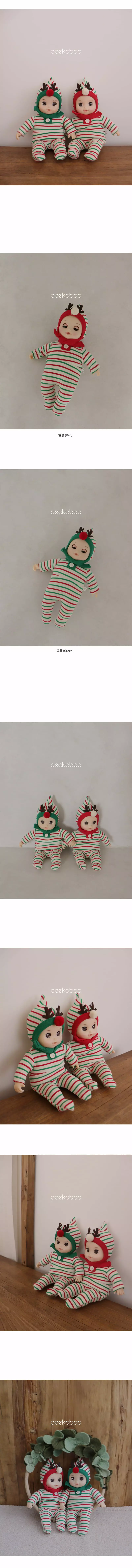 Peekaboo - Korean Baby Fashion - #babyoutfit - Christmas Doll Wear - 2