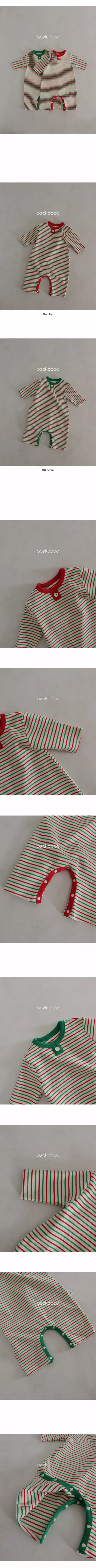 Peekaboo - Korean Baby Fashion - #babyootd - Christmas Bodysuit - 4
