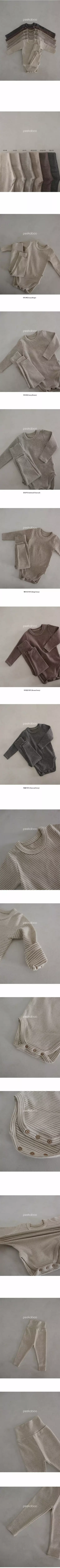 Peekaboo - Korean Baby Fashion - #babywear - Ddiddi Bodysuit Set - 4