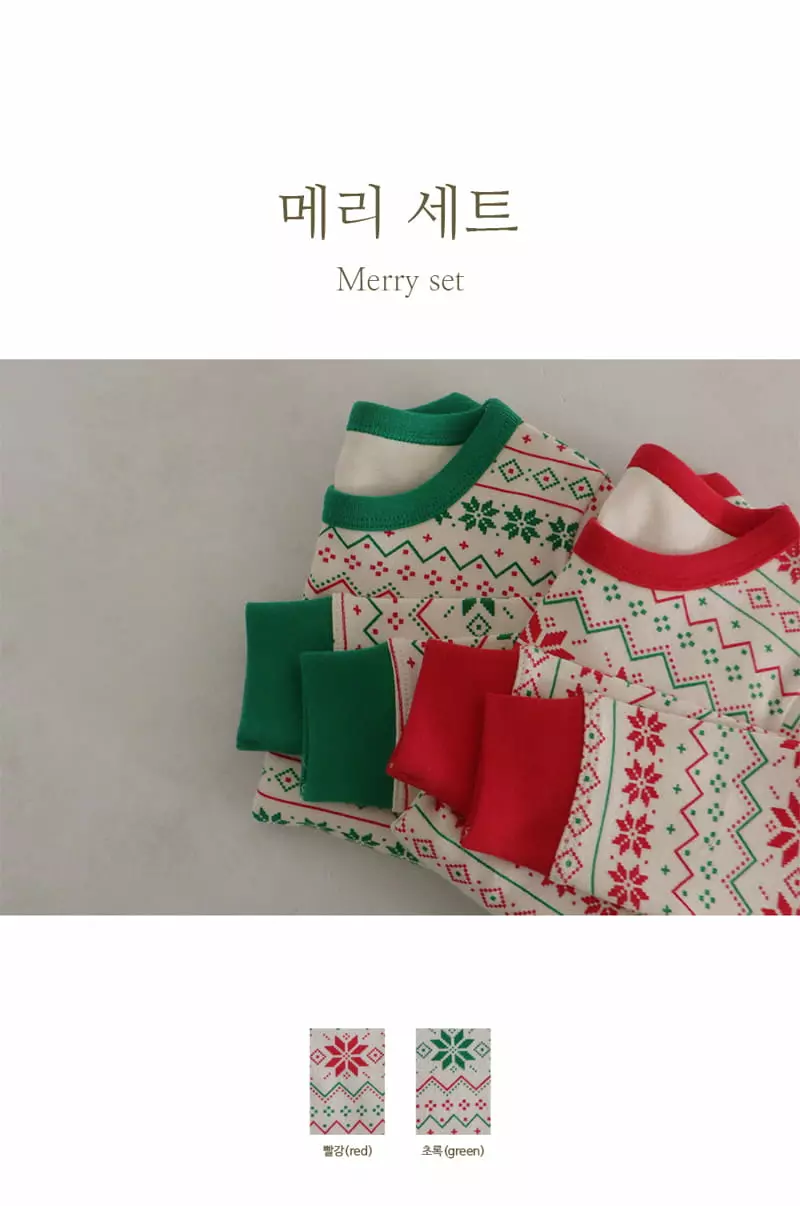 Peekaboo - Korean Children Fashion - #prettylittlegirls - Merry Set
