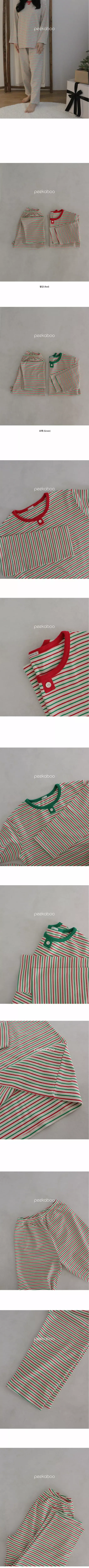 Peekaboo - Korean Women Fashion - #restrostyle - Mom Christmas Pajamas - 3