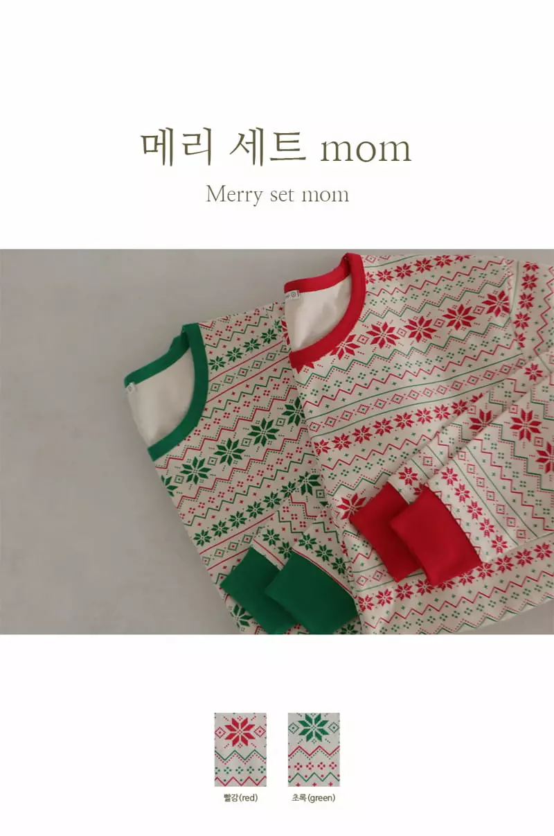 Peekaboo - Korean Women Fashion - #womensfashion - Mom Merry Set