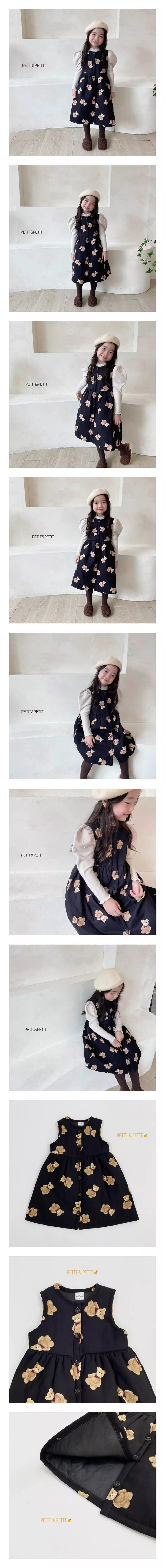 Petit & Petit - Korean Children Fashion - #Kfashion4kids - Bear Bonding One-piece