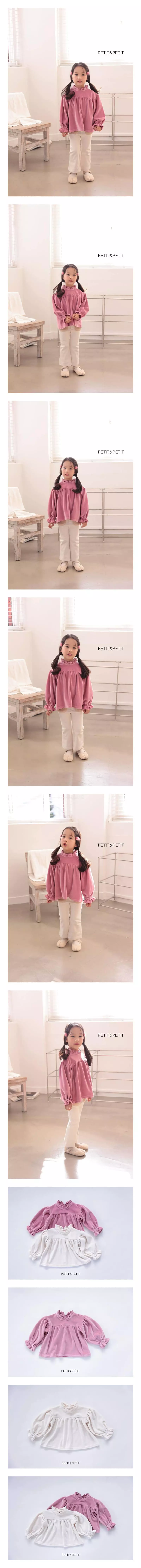 Petit & Petit - Korean Children Fashion - #designkidswear - Veloure Blouse