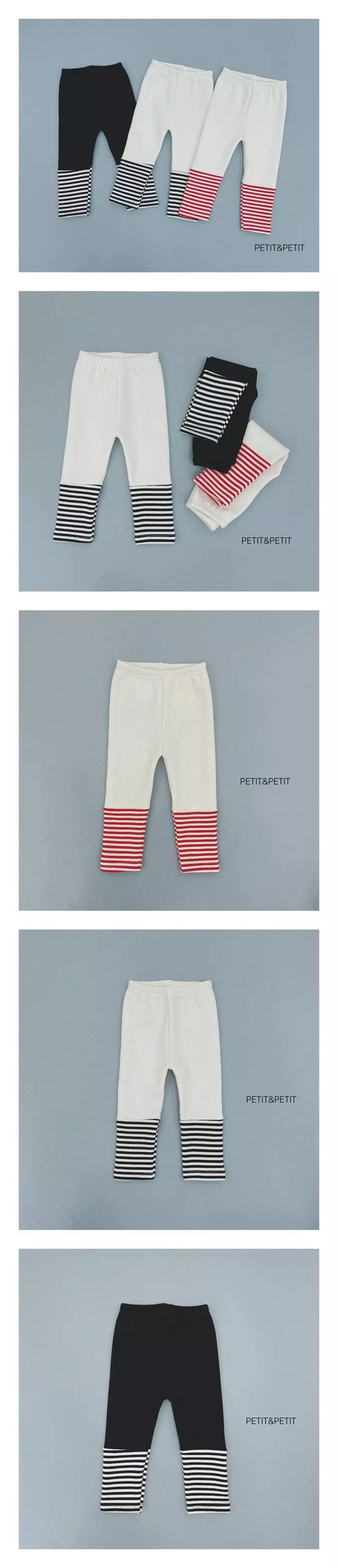Petit & Petit - Korean Children Fashion - #designkidswear - Stripes Color Leggings