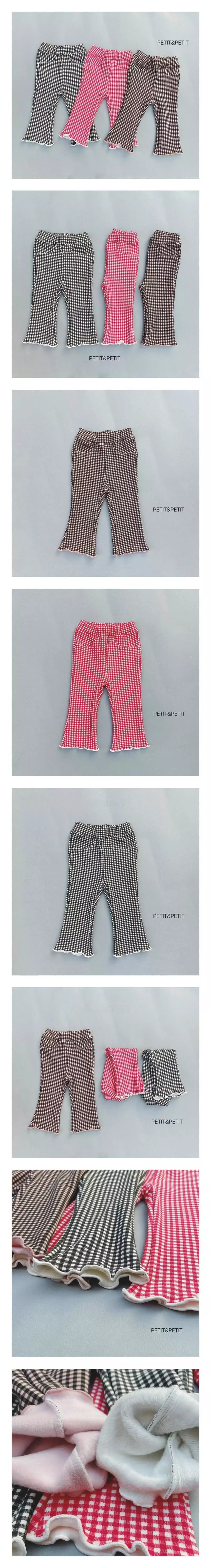 Petit & Petit - Korean Children Fashion - #kidsshorts - Check Pants