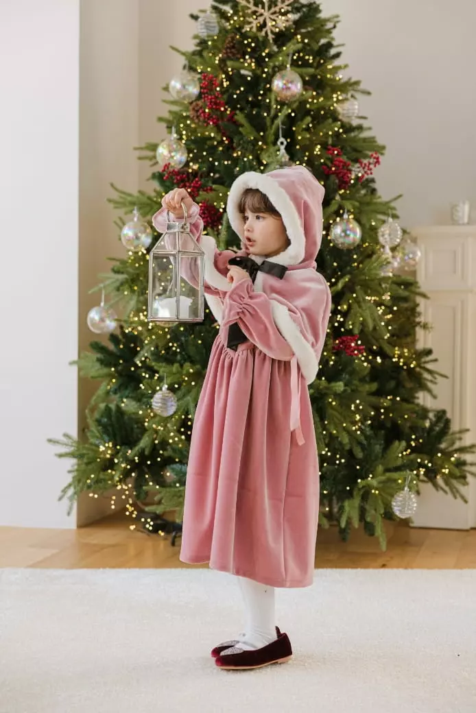 Pink Berry - Korean Children Fashion - #childofig - Holly Hat Cape - 3