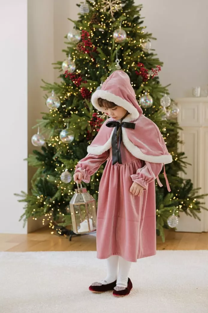 Pink Berry - Korean Children Fashion - #childofig - Holly Hat Cape - 4