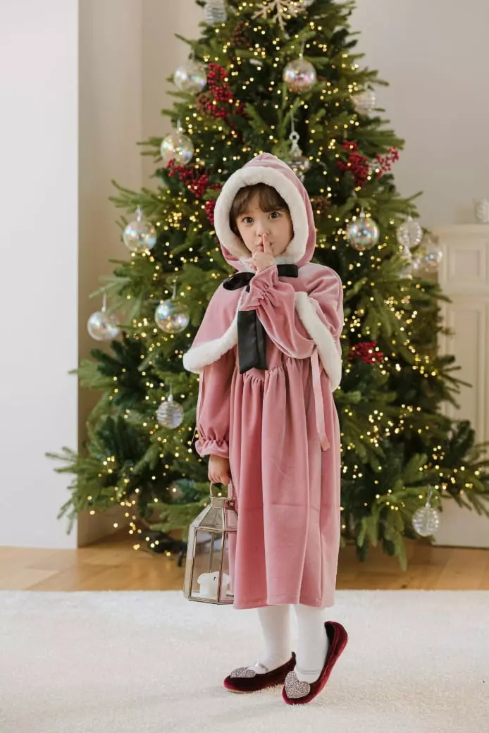 Pink Berry - Korean Children Fashion - #designkidswear - Holly Hat Cape - 5