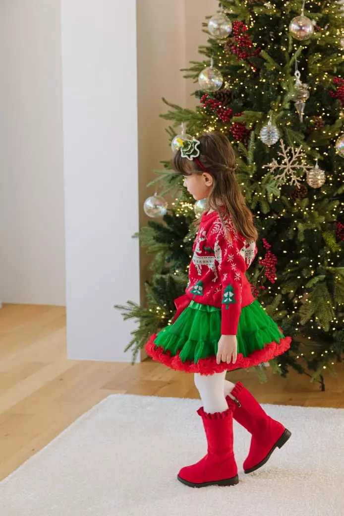Pink Berry - Korean Children Fashion - #prettylittlegirls - Rudolf Knit Tee - 10