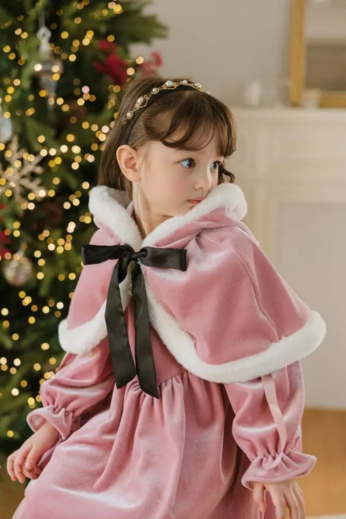 Pink Berry - Korean Children Fashion - #stylishchildhood - Holly Hat Cape - 2