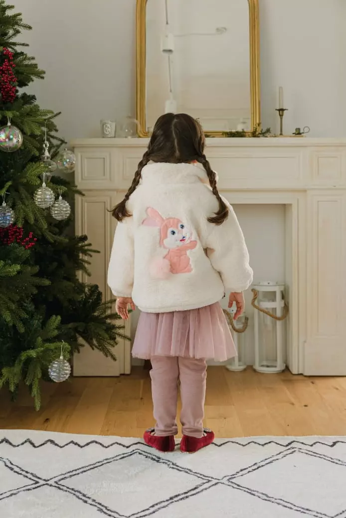 Pink Berry - Korean Children Fashion - #toddlerclothing - Rabbir Fleece Jumper - 6