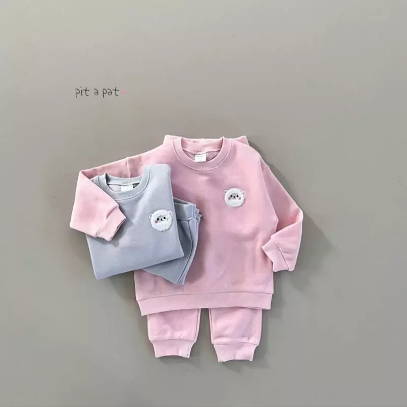 Pitapat - Korean Baby Fashion - #babyboutique - Baby Fleece Top Bottom Set - 10