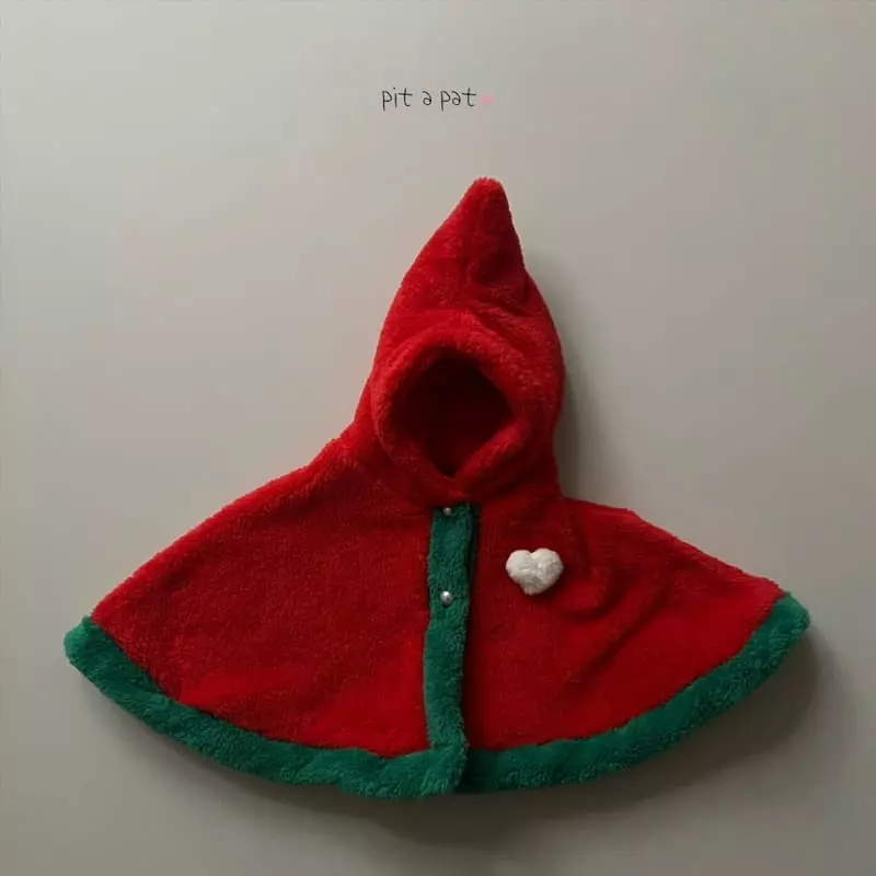 Pitapat - Korean Baby Fashion - #babyboutique - Christmas Cape - 2
