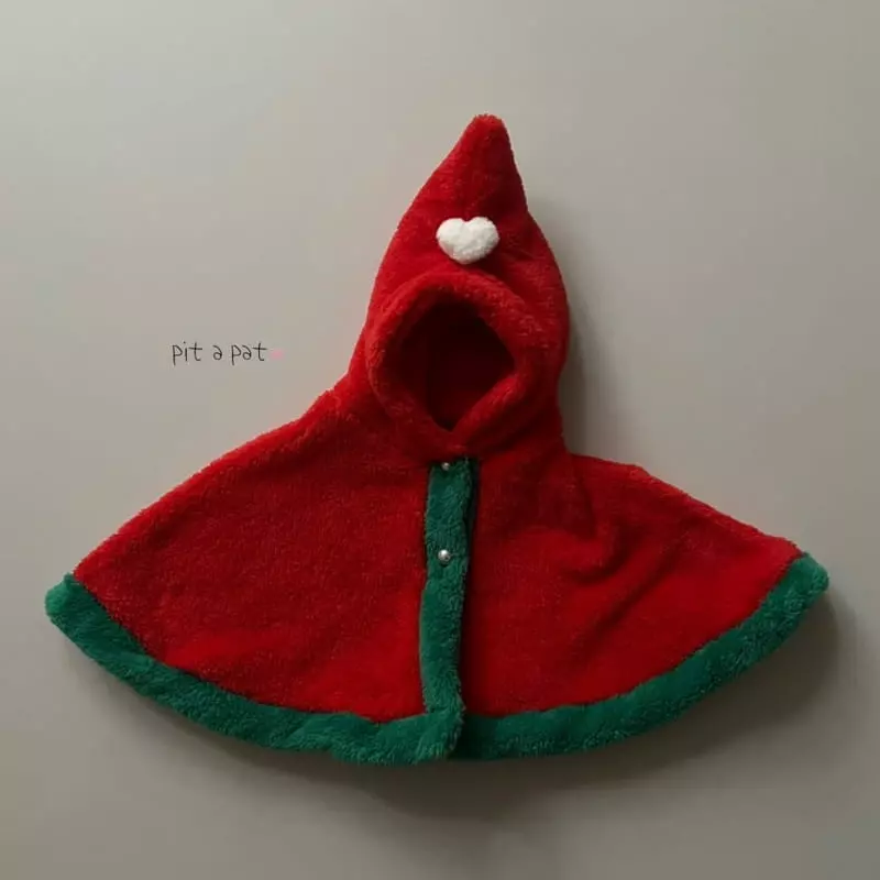 Pitapat - Korean Baby Fashion - #babyboutique - Christmas Cape - 3